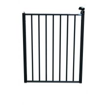 Portillon de piscine en aluminium gris 1,10 m - HOMALU