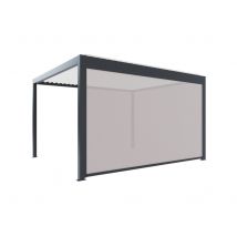 Store façade zippé pour pergola SOFIA gris 4,13 m - ORIAL
