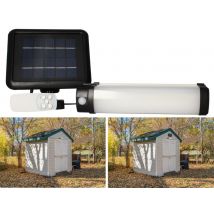 Réglette extérieur solaire LED détecteur de mouvements Linea noir IP44 500 lumens blanc neutre - ARLUX