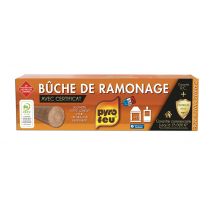 Bûche de ramonage avec certificat PYROFEU