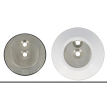 Support mural métal avec bague amovible diam 25 mm Finition blanc MOBOIS