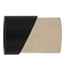 Embout déco cylindre à visser en bois et métal diam 28 mm Finition Chêne clair - MOBOIS