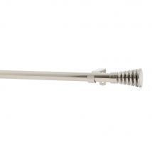 Kit tringle à rideaux extensible en métal de 1.60 à 3 m diam 16 à 19 mm Finition Nickel - MOBOIS