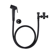 Pack hygiène pour WC avec douchette Abs noir QUICK PLOMBERIE