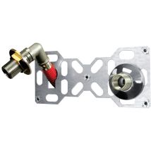 Platine double à glissement pour tube PER 10/12 mm
