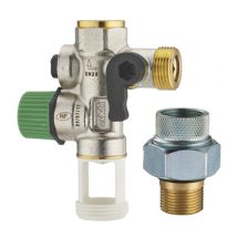 Groupe de sécurité pour chauffe-eau téflon avec raccord isolant NF - QUICK PLOMBERIE