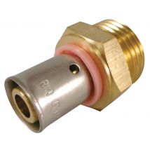 Manchon à sertir mâle M15/21 pour tube PER diamètre 10/12 mm