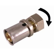 Raccords à sertir écrou libre 3/4 pour tube multicouche diamètre 20 mm par 6