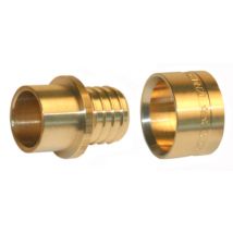 Raccord à glissement pour tube PER diamètre 10/12 mm et à souder pour tube de cuivre diamètre 12 mm
