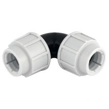 Raccord plastique coude égal pour tubes PE diamètre 25 mm FITT