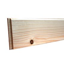 Plinthe en sapin petits noeuds 1 bord arrondi 12 x 96 x 1980 mm