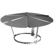 Chapeau réglable inox diamètre 140 mm à diamètre 200 mm POUJOULAT