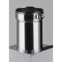 Raccord de jonction de conduit inox diamètre 180/150 mm émaillé POUJOULAT