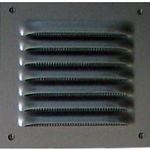 Grille d'aération en métal aluminium 190 x 75 mm avec moustiquaire AUTOGYRE