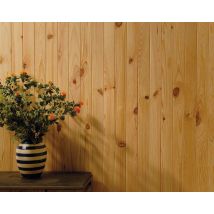 Lambris bois pin raboté noueux - 10 x 100 x 2000 mm - AUDY