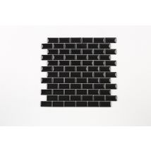 Mosaïque mural intérieur noir MÉTRO 30 x 30 cm SAS MAT INTER