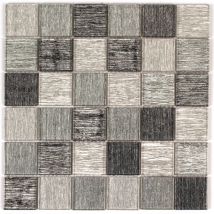Mosaïque mural intérieur camaïeu gris verre 30 x 30 cm SAS MAT INTER