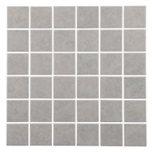Mosaïque sol/mur intérieur antidérapante gris clair JADE 30 x 30 cm SAS MAT INTER