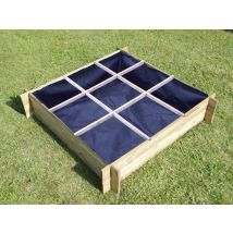 Carré potager avec géotextile en pin autoclavé JARDIN SAUVAGE