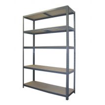 Etagère bois et métal charge lourde 40 x 120 x 180 cm MODULO STORAGE