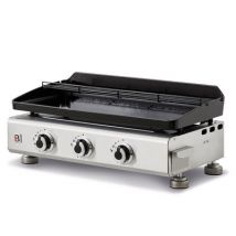 Plancha à gaz 3 brûleurs Silvia II G Fonte BRASERO