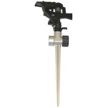 Arroseur asperseur plastique sur pic métal pour arrosage de jardin BERGON