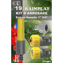 Raccords d'arrosage par 3 avec lance diamètre 19 mm