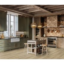 Sol vinyle effet bois taupe COLUMBIA ép 4,5 mm 21,2 x 123,9 cm compatible pièce humide paquet de 2,10 m² GERFLOR