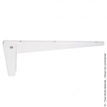 Equerre pliable 300 x 130 mm acier blanc
