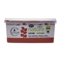 Peinture naturelle murale Terracota satin 2,5 l - DEFI NATURE