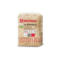 Laine de roche pour comble perdu à épandre Le Flocon 3 ROCKWOOL - 15 kg