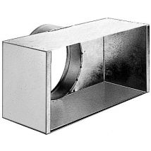 Plénum en acier galvanisé 600x200mm diamètre 200 ALDES