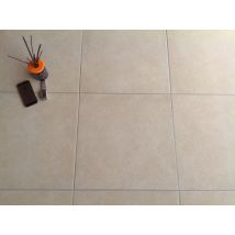 Carrelage sol intérieur beige CHAGNY ép 8 mm 45 x 45 cm paquet de 1,45 m² PAREFEUILLE