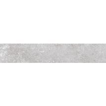 Plinthe carrelage de sol intérieur gris SAUMUR 8 x 45 cm PAREFEUILLE