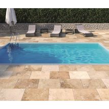 Carrelage de sol extérieur effet travertin ANTIC GRIP ép 10 mm 40 x 60 cm paquet de 1,20 m² PAREFEUILLE
