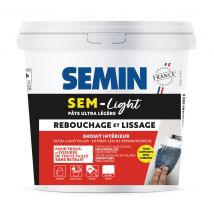 Enduit SEM Light pour tous travaux de réparation pot de 1 litre SEMIN