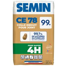 Enduit pour bande à joint SEMIN99 en sac 25 kg SEMIN