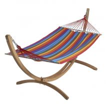 Hamac brésilien en bois eskapade multicolore