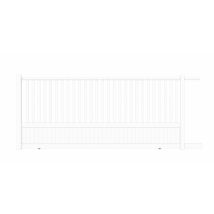 Portail coulissant aluminium CHAMBERY l.3,50 x H.1,55 m motorisé blanc JARDIMAT