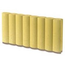 Bordure de jardin béton paille 50 x 24 x 5 cm FABEMI