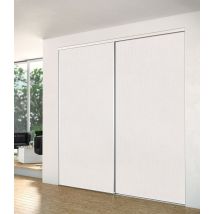 Porte de placard coulissante blanc nacré 1 vantail H 2,50 m x L 0,61 m YKARIO