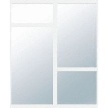 Verrière Concorde Profil Blanc Vitrage Verre Clair L. 865 mm x H. 1125mm YKARIO