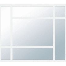 Verrière Orsay Profil Blanc Vitrage Verre Clair L. 1230 mm x H. 1125mm YKARIO