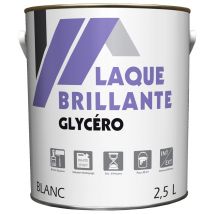 Peinture laque blanc brillant 2,5 l