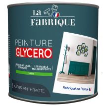 Peinture glycero Gris Anthracite satin 500 ml - LA FABRIQUE