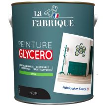 Peinture glycero Noir satin 2,5 l - LA FABRIQUE