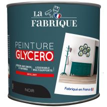 Peinture glycero Noir brillant 500 ml - LA FABRIQUE