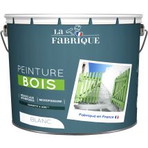 Peinture spéciale bois blanc satin 10 l LA FABRIQUE