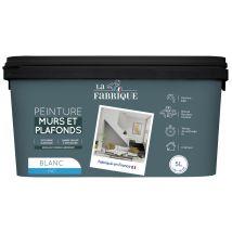 Peinture murs et plafonds blanc mat 5 l LA FABRIQUE