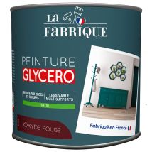 Peinture glycero Oxyde Rouge satin 125 ml - LA FABRIQUE
